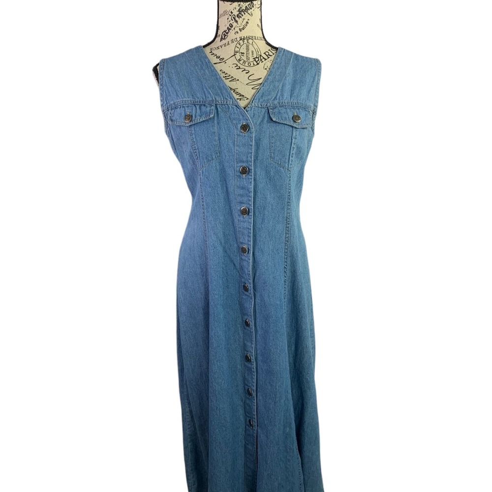 Denim Blue Midi Dress